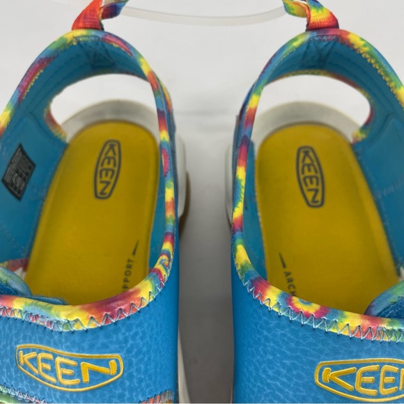 KEEN NEW KNOTCH CREEK TIE DYE RAINBOW BLUE WATER HIKING SANDALS 5 - Picture 7 of 10